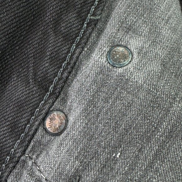 Nudie Jeans Off Beat Black Cotton Straight Cut Denim Button Fly Adult Men - Picture 9 of 16